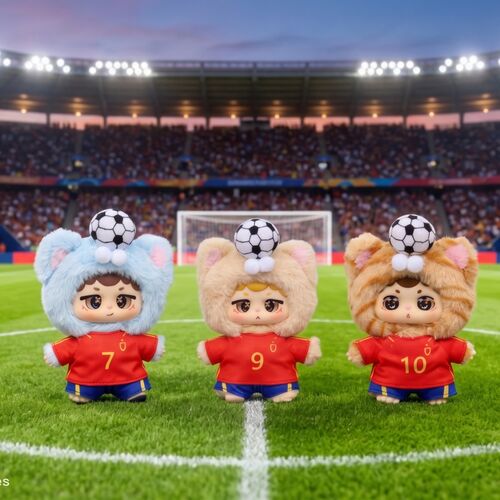 Muñeco llavero sorpresa Blind Box Dreaming Spain Futbol Niinoo 17cm surtido