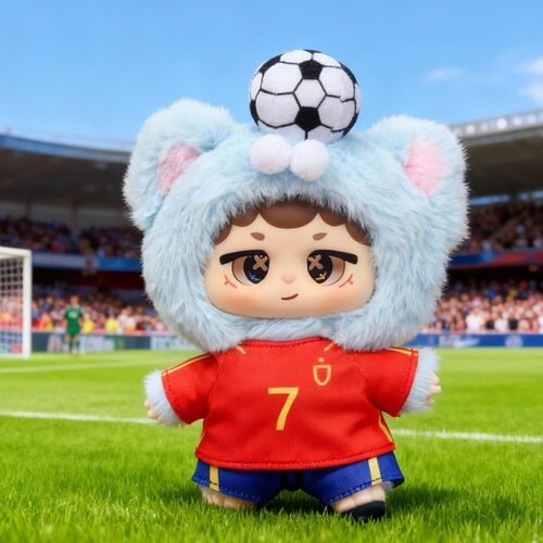 Muñeco llavero sorpresa Blind Box Dreaming Spain Futbol Niinoo 17cm surtido