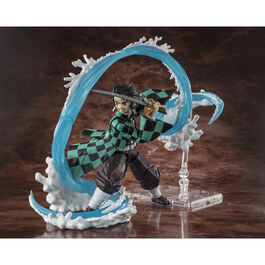 Figura Tanjiro Kamado and Giyu Tomioka Water Breathing Effect Demon Slayer 15.5cm