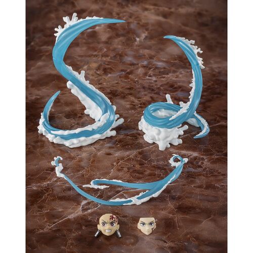 Figura Tanjiro Kamado and Giyu Tomioka Water Breathing Effect Demon Slayer 15.5cm
