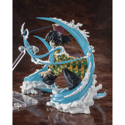 Figura Tanjiro Kamado and Giyu Tomioka Water Breathing Effect Demon Slayer 15.5cm