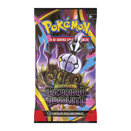 Sobre cartas Expansion Megaevolucion Oscuridad Absoluta Julio 2026 Pokemon español surtido