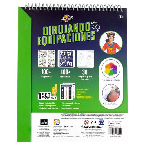 Football drawing team kits