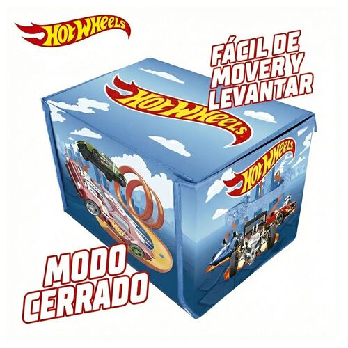 Hot Wheels Car organizer box with track and play area