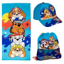 Set toalla + saco + gorra Patrulla Canina Paw Patrol