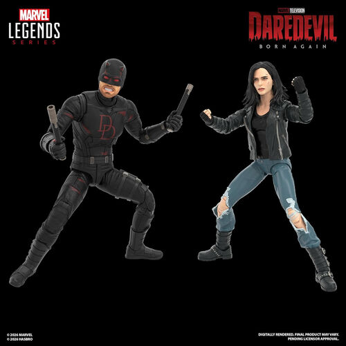 Marvel Legends Daredevil Born Again Daredevil & Jessica Jones figure 15cm