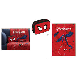 Set manta + Portatodo Spiderman 100x140cm. 