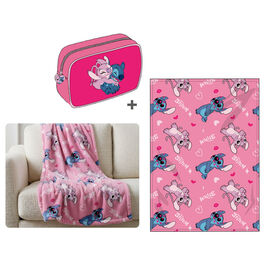 Set manta + Portatodo Stitch Disney 100x140cm. 