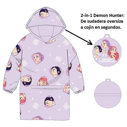 Sudadera oversize cojin K-Pop Demon Hunters