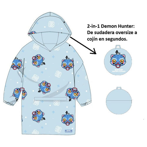 Sudadera oversize cojin K-Pop Demon Hunters