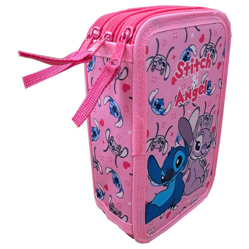 Disney Angel & Stitch triple pencil case