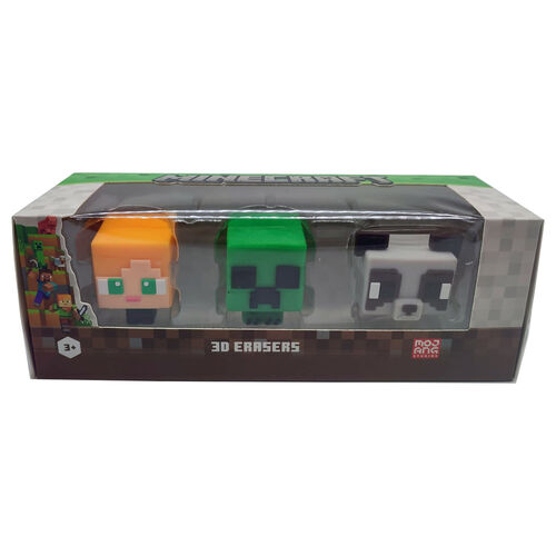 Set 3 gomas borrar Minecraft