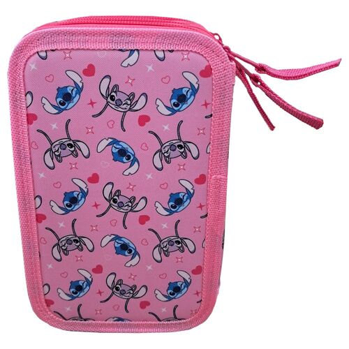 Disney Angel & Stitch triple pencil case