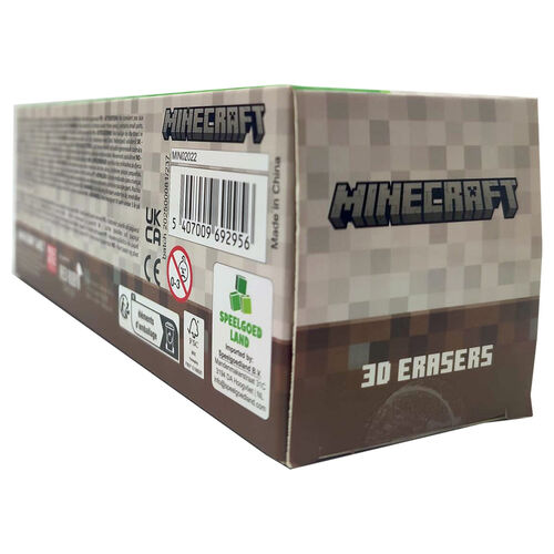 Set 3 gomas borrar Minecraft