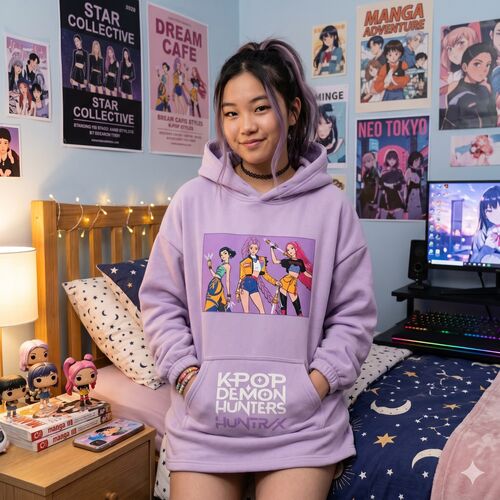 Sudadera oversize K-Pop Demon Hunter