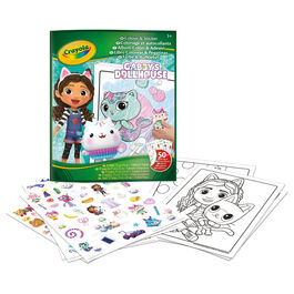 Libro colorear + stickers La Casa de Muñecas de Gabby