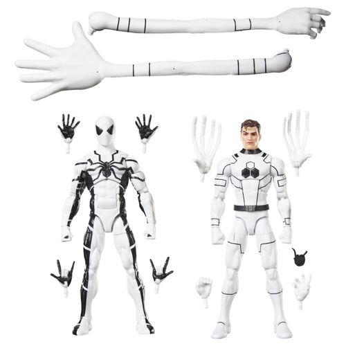 Set 2 figuras Mister Fantastic & Spiderman Los Cuatro Fantasticos Marvel Legends Series 15cm