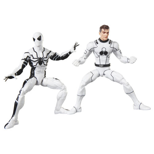 Set 2 figuras Mister Fantastic & Spiderman Los Cuatro Fantasticos Marvel Legends Series 15cm