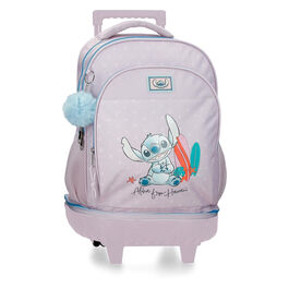 Trolley compact From Hawaii Stitch Disney extraible 43cm