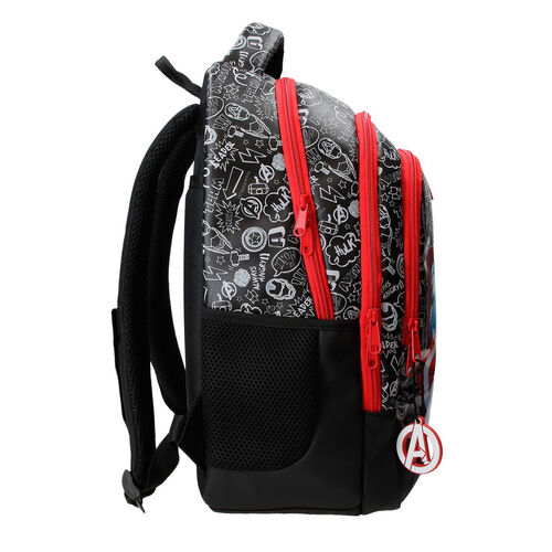 Mochila Team Los Vengadores Avengers Marvel 42cm adaptable