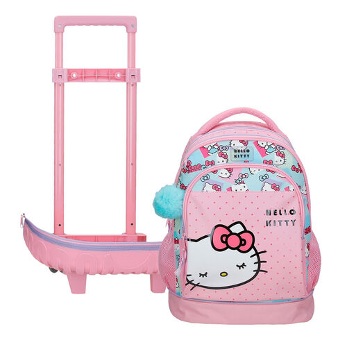 Trolley compact Bows Hello Kitty extraible 43cm