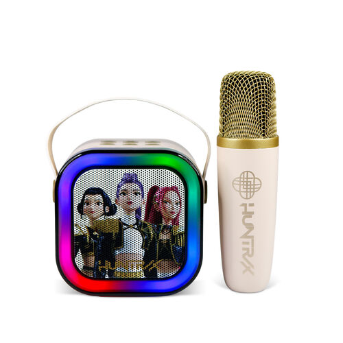 Altavoz Karaoke 2 Micrófonos Cream Wireless  Kpop Demon Hunter