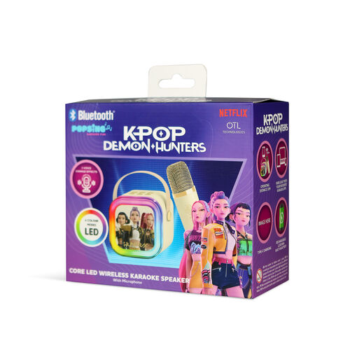 Altavoz Karaoke 2 Micrófonos Cream Wireless  Kpop Demon Hunter