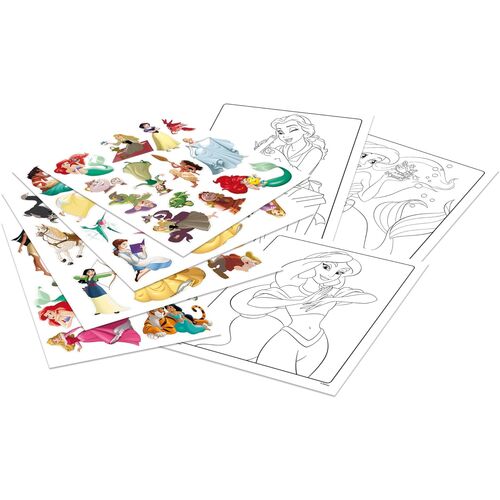 Set Libro para Colorear + Stickers Princesas Disney Crayola
