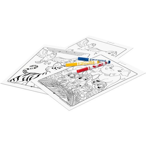 Blister 7 rotuladores + Libro Actividades Jungle Pups Patrulla Canina Paw Patrol Crayola