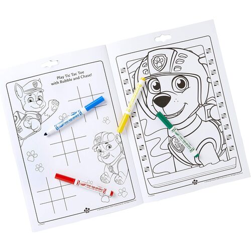 Blister 7 rotuladores + Libro Actividades Jungle Pups Patrulla Canina Paw Patrol Crayola