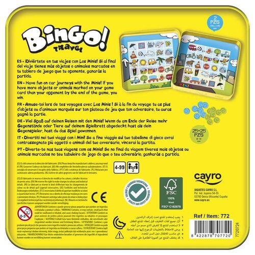 Juego Bingo Travel