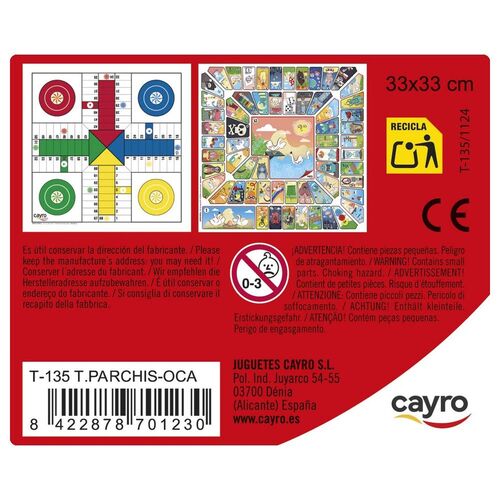 Tablero Parchis & Oca madera