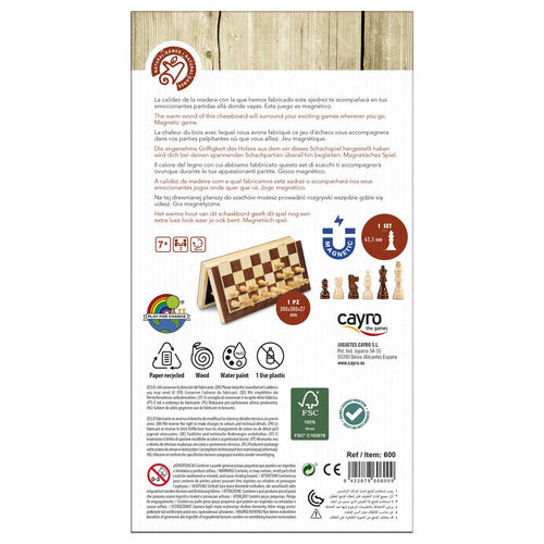 Inlaid Magnetic Chess set