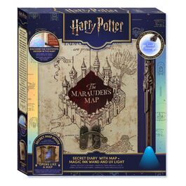 Harry Potter A5 notebook with secret map and magic pen wand