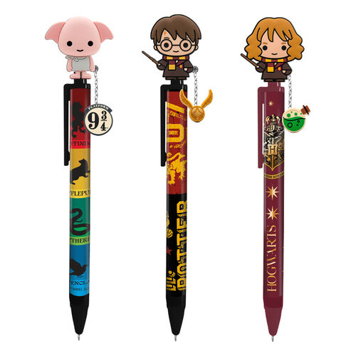 Harry Potter assorted pen with topper and charm