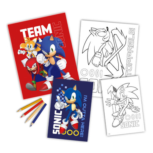 Set colorear Sonic the Hedgehog
