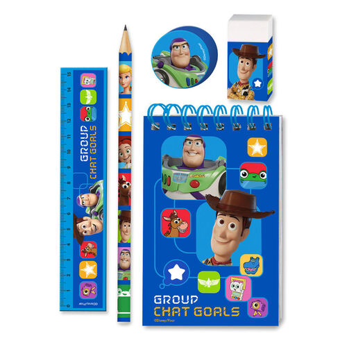 Set papeleria Toy Story Disney Pixar 5pzs