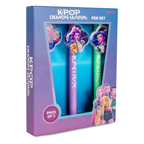 Set 3 boligrafos K-Pop Demon Hunters