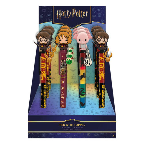 Harry Potter assorted pen with topper and charm