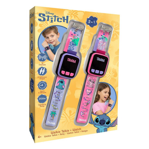 Set 2 reloj walkie-talkie Stitch Disney