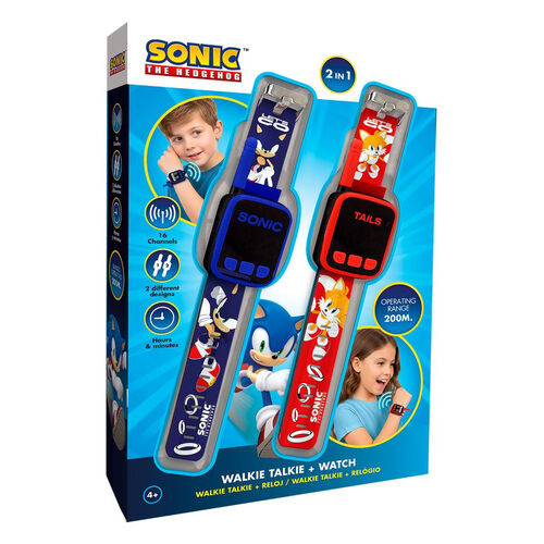 Set 2 reloj walkie-talkie Sonic the Hedgehog