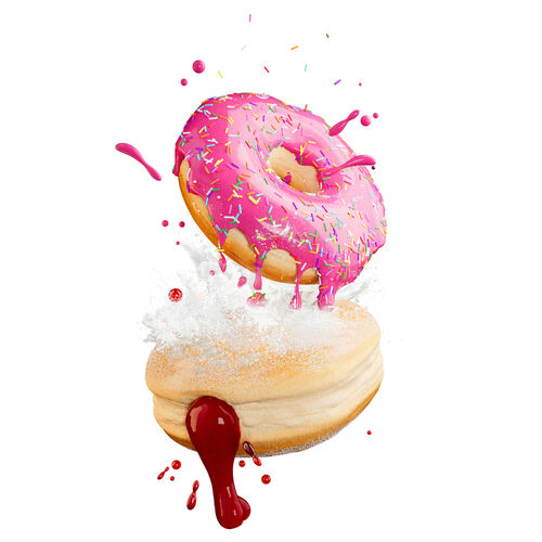 Kit slime Donut Rosa Glaseado DIY Slime Life