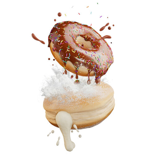 Kit slime Donut Chocolate Glaseado DIY Slime Life