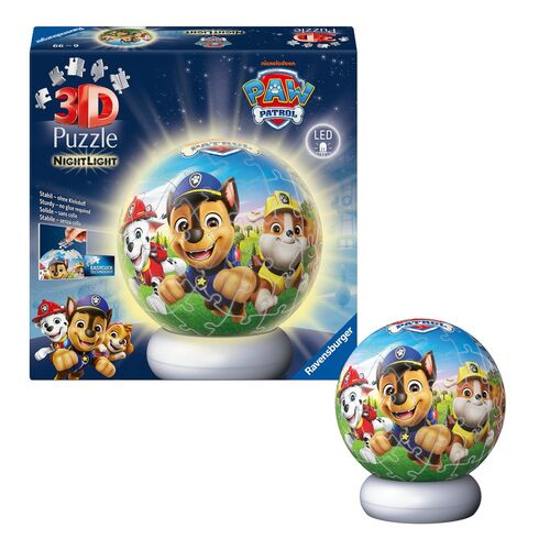 Paw Patrol 3D Nightlight puzzle ball 74pcs