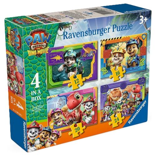 Paw Patrol Dino Movie puzzle 12-16-20-24pcs
