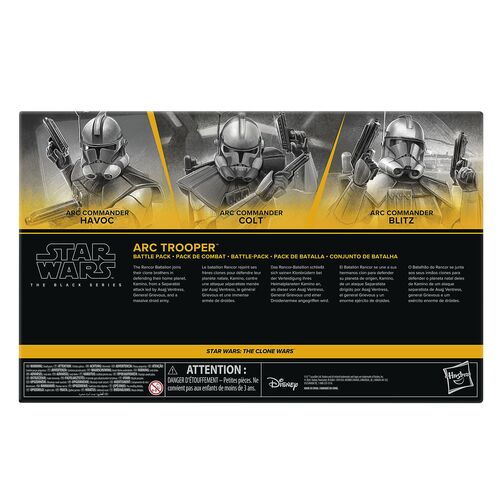 Set 3 Figuras Star Wars The Clone Wars Star Wars The Black Series 15cm