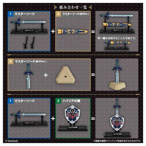 Replica caja sorpresa Armas The Legend of Zelda 9cm