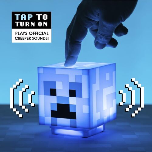 Lampara sonido 3D Charged Creeper Minecraft 