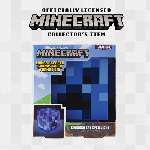 Lampara sonido 3D Charged Creeper Minecraft 