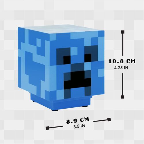 Lampara sonido 3D Charged Creeper Minecraft 